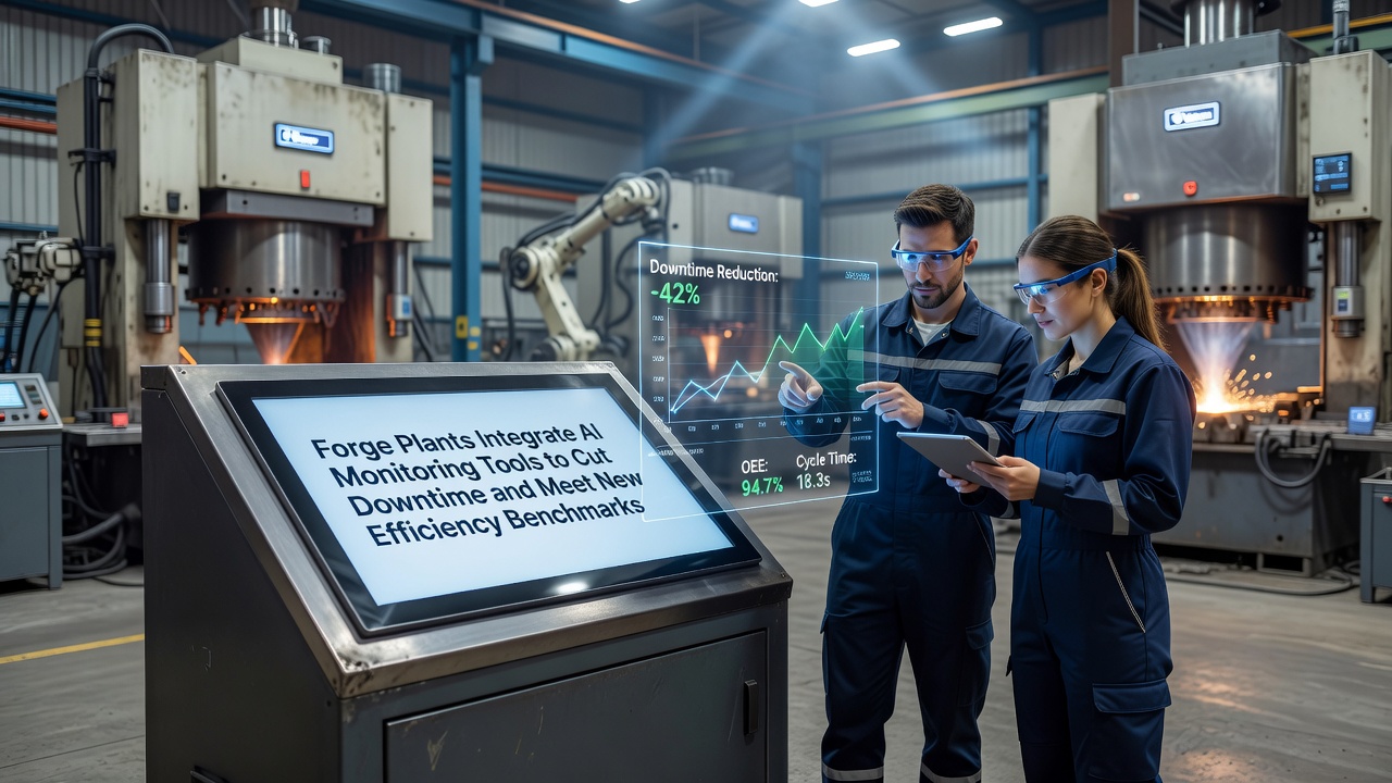 Artificial Intelligence Integration Helps Forge Plants Reduce Downtime and Reach Efficiency Benchmarks